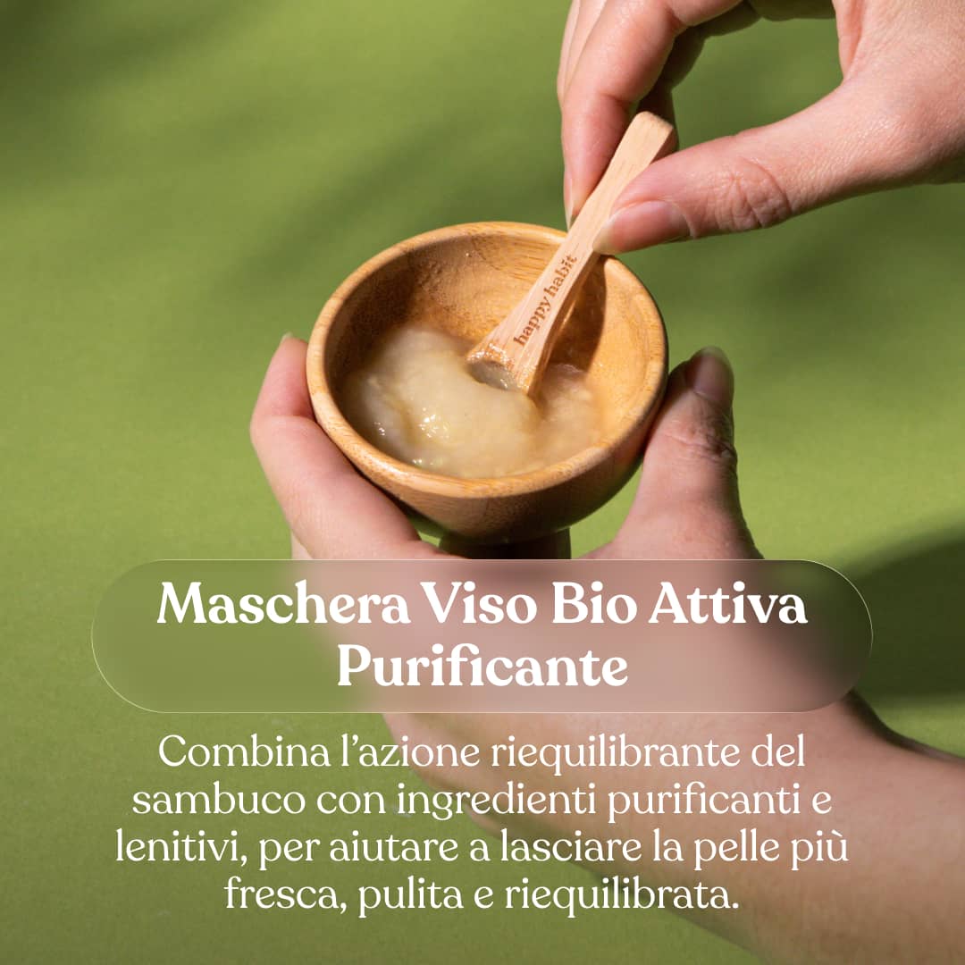 Maschera Viso Bio Attiva Purificante Monodose