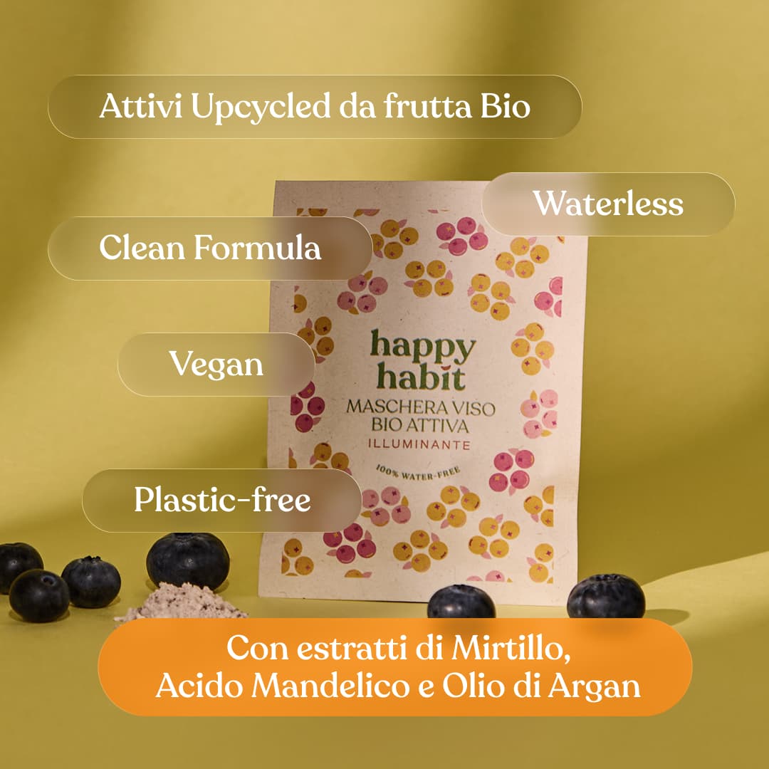 Maschera Viso Bio Attiva Illuminante