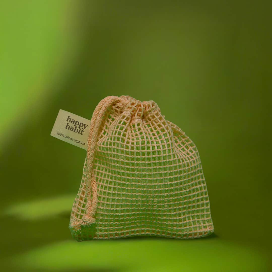 Sacchettino porta solidi in bio cotone