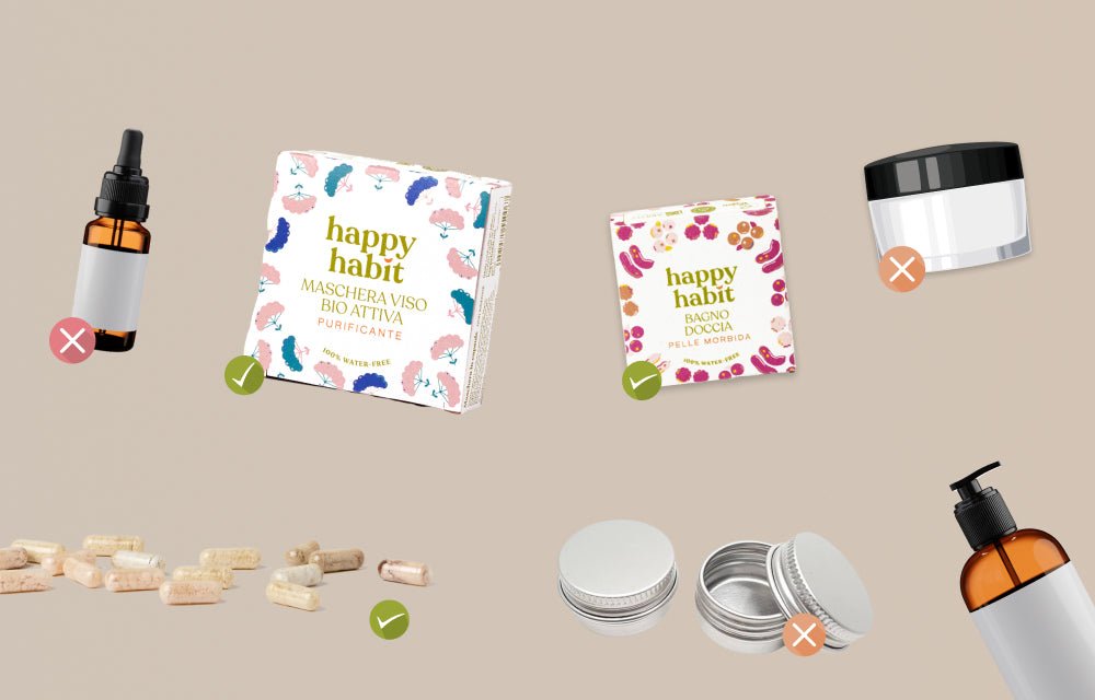 Packaging dei cosmetici: classifica di sostenibilità - Happy Habit