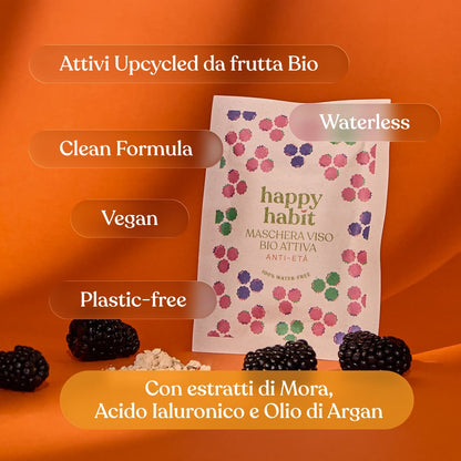 Maschera Viso Bio Attiva Anti-Età