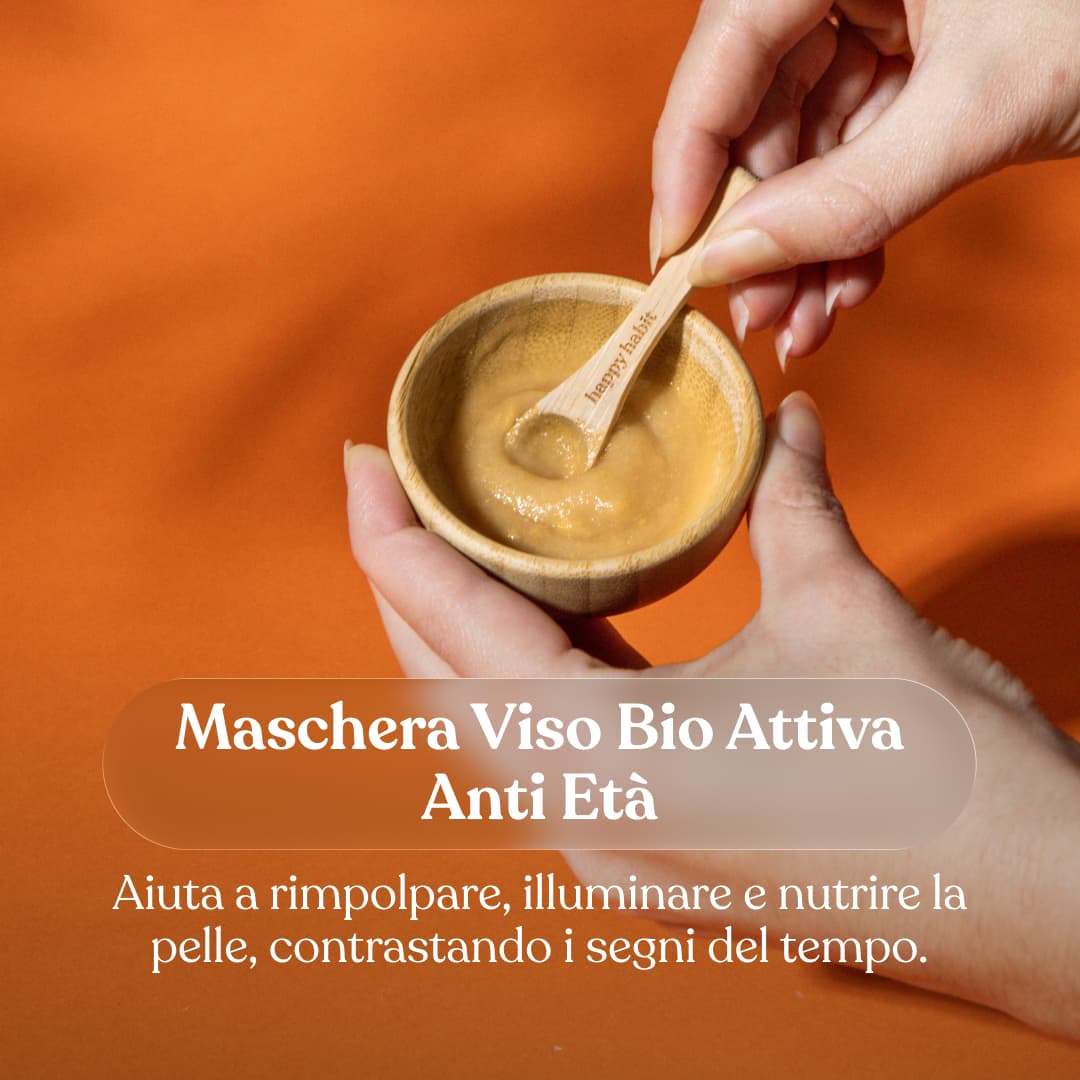 Maschera Viso Bio Attiva Anti-Età