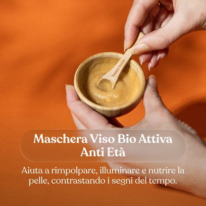 Maschera Viso Bio Attiva Anti-Età