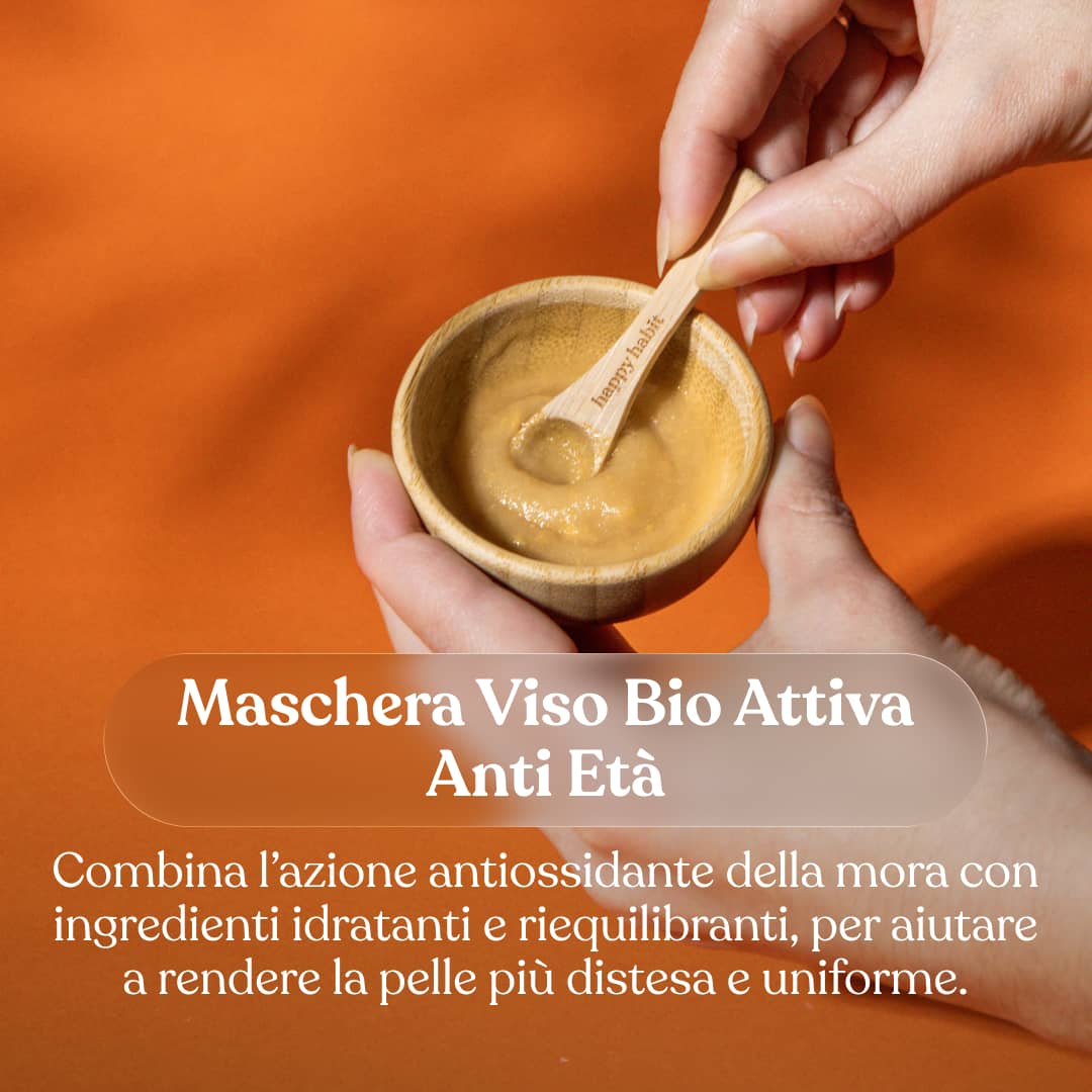 Maschera Viso Bio Attiva Anti-Età Monodose