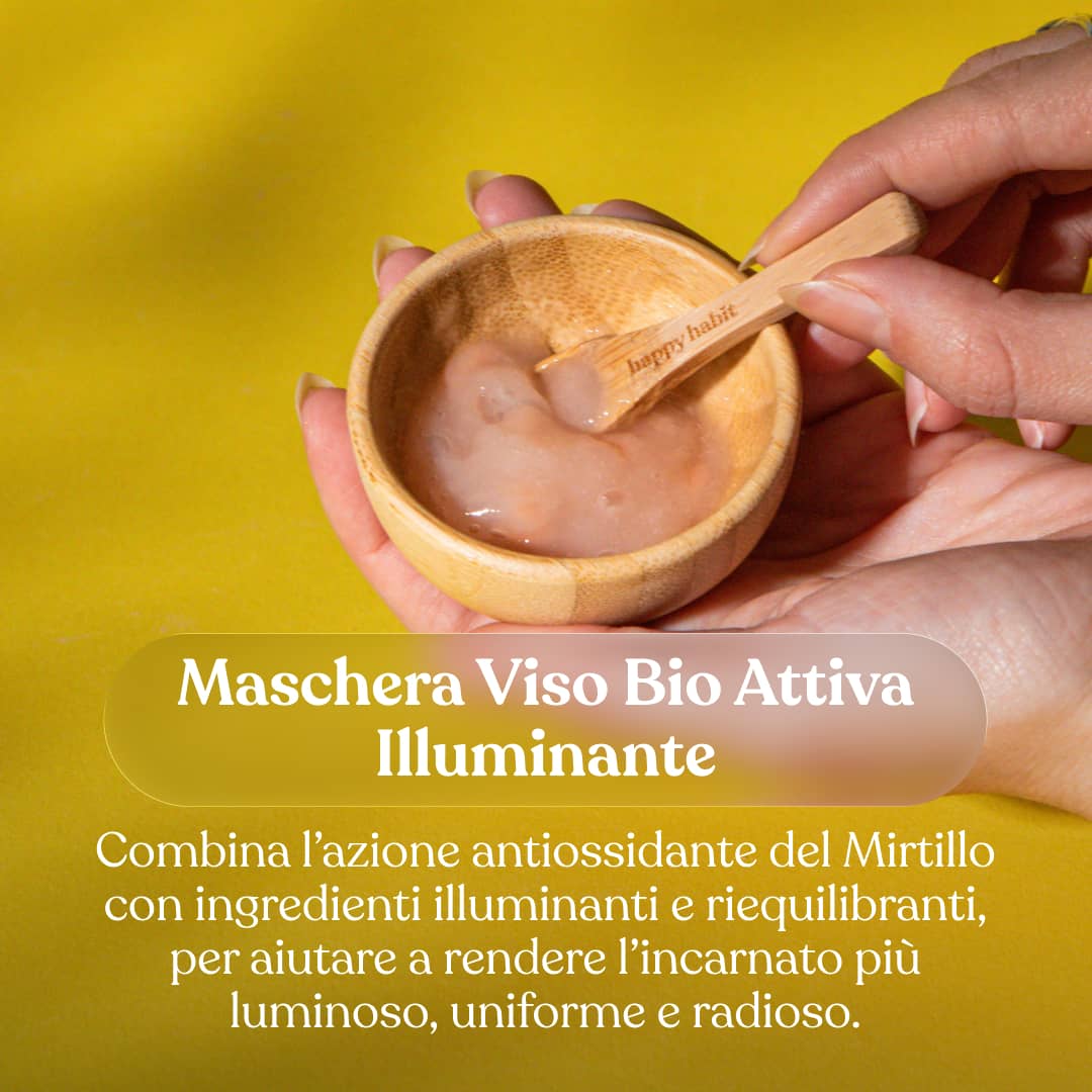 Maschera Viso Bio Attiva Illuminante Monodose