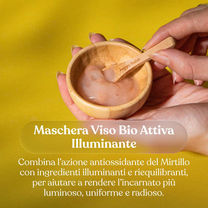 Maschera Viso Bio Attiva Illuminante Monodose
