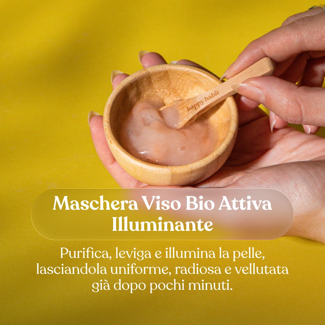 Maschera Viso Bio Attiva Illuminante