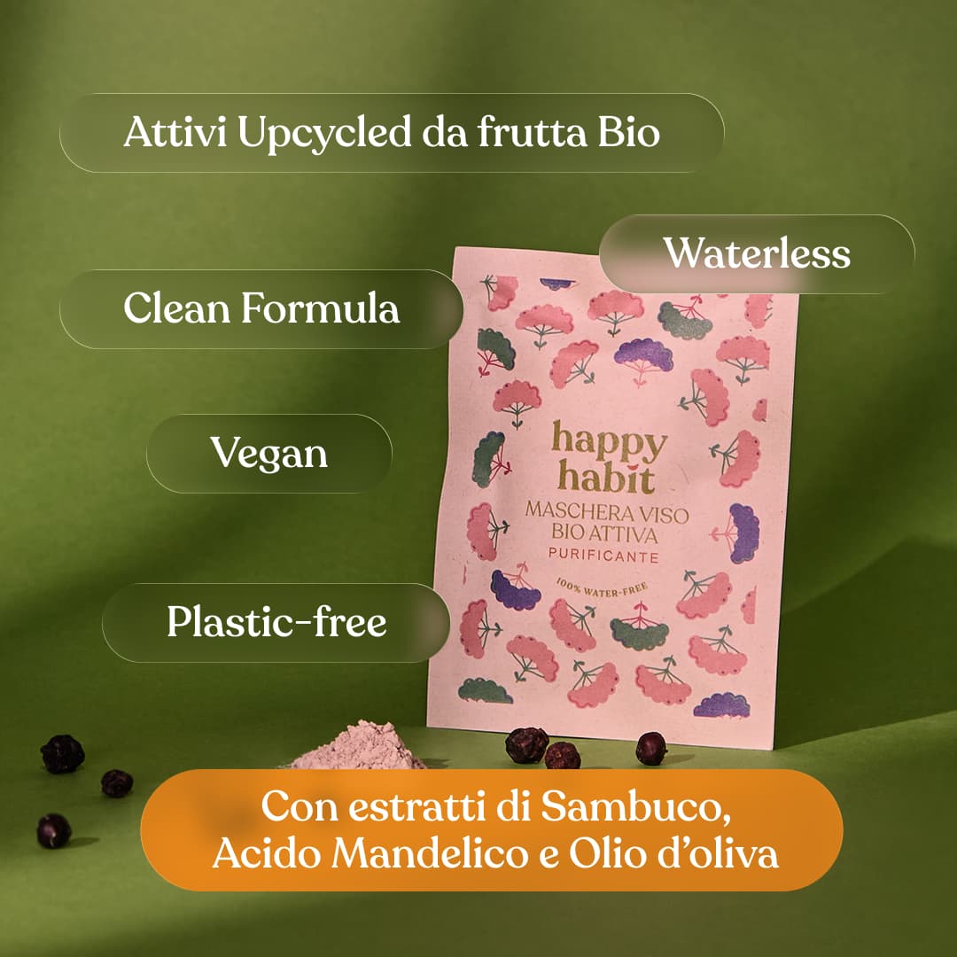 Maschera Viso Bio Attiva Purificante