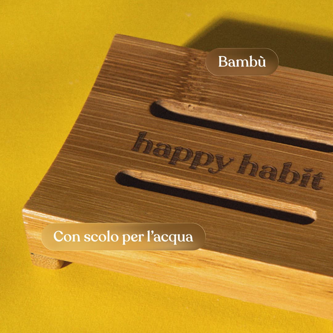 Portasapone in Bambù