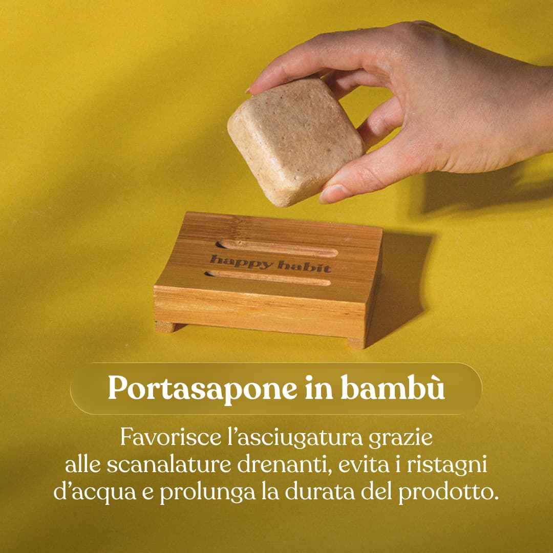 Portasapone in Bambù
