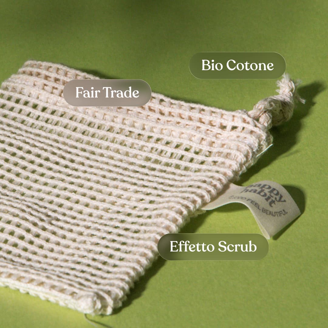 Sacchettino porta solidi in bio cotone