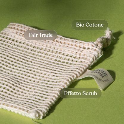 Sacchettino porta solidi in bio cotone