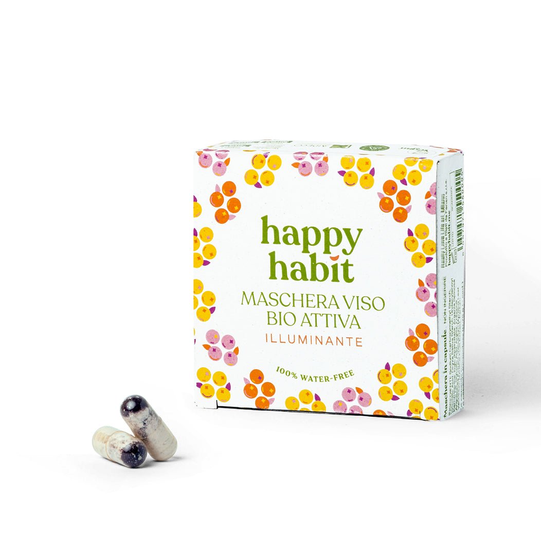 Maschera Viso Bio Attiva Illuminante - Happy Habit - cosmetici in polvere